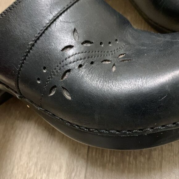 Womens Dansko Floral Nursing Medical Slip On Mules Clog Shoes - Picture 4 of 7